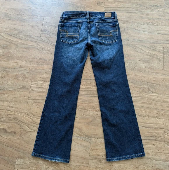 American Eagle Outfitters Dark Blue Boot Cut Jeans - Picture 2 of 11